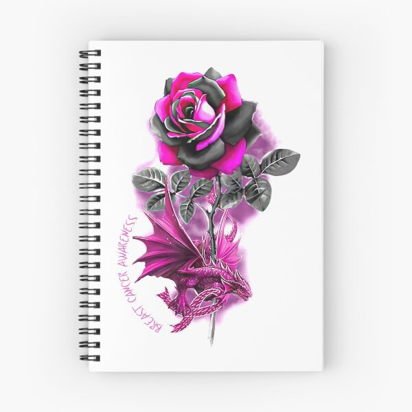 Item preview, Breast Cancer Awareness Month, Breast Cancer Survivor, Rose, Dragon, Flower, Pink Ribbon, Breast Cancer Awareness, Pink Ribbon Shirt, Breast Cancer Shirt, designed and sold by prteacool.