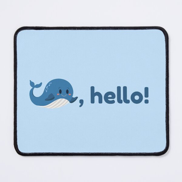 Item preview, Whale Hello cute animal pun  designed and sold by punnylauren.