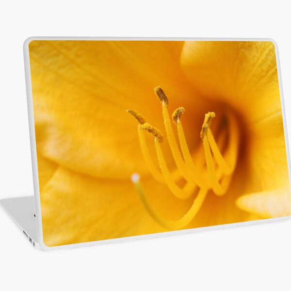 Yellow Lily Stamen Laptop Skin