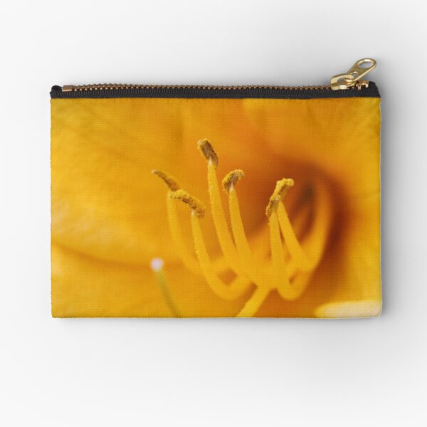 Yellow Lily Stamen Zipper Pouch