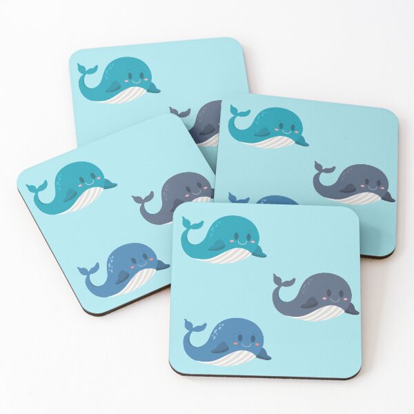 Item preview, Cute Smiling Whales designed and sold by punnylauren.