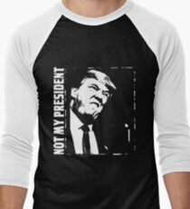 Trump - nicht mein Präsident Baseballshirt mit 3/4-Arm