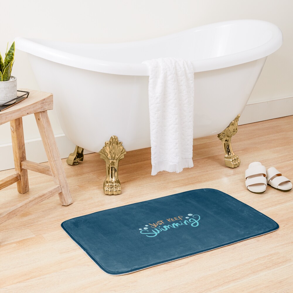 Just Keep Swimming Bath Mat