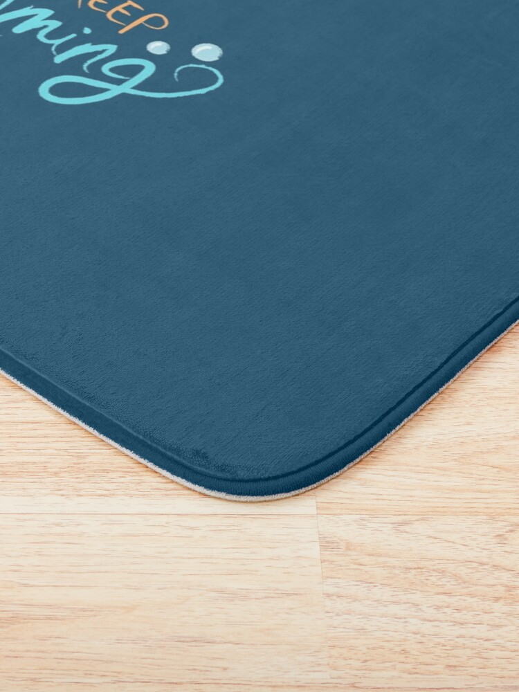 Thumbnail 3 of 6, Bath Mat, Just Keep Swimming designed and sold by LivelyLexie.