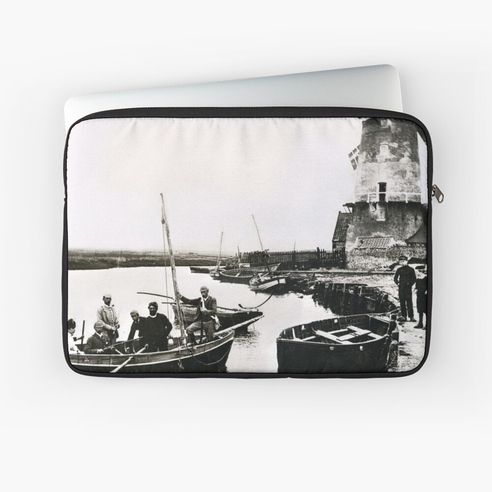 Cley windmill - the shooting party 1888 Laptop Sleeve