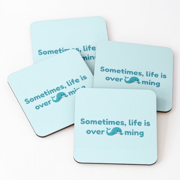 Item preview, Sometimes life is Overwhale-ming designed and sold by punnylauren.