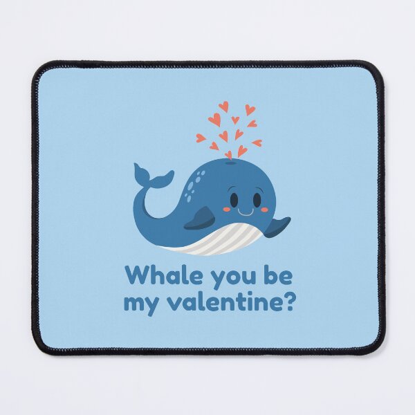 Item preview, Whale Valentine pun designed and sold by punnylauren.
