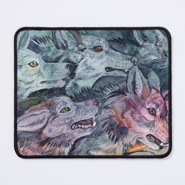 Item preview, Watercolor Wolf Pack designed and sold by Shadowind.