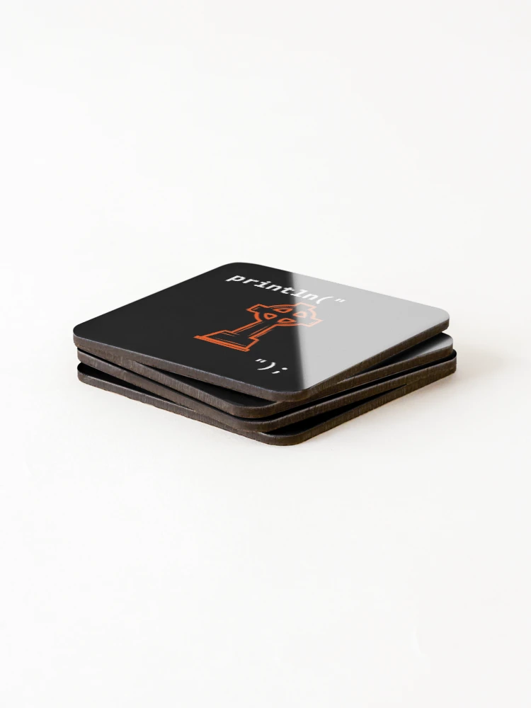 Thumbnail 4 of 5, Coasters (Set of 4), Computer Geek Halloween Crypt designed and sold by ComputerGeeksTs.