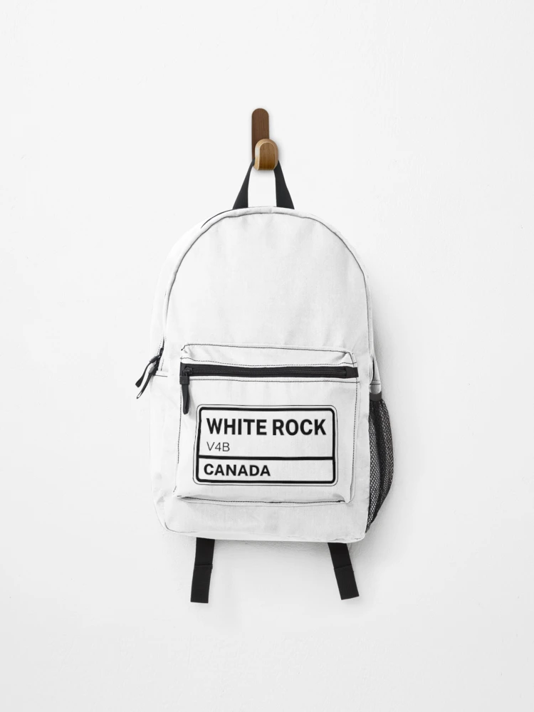 Thumbnail 1 of 3, Backpack, White Rock V4B Zip Code designed and sold by Rajadrone.