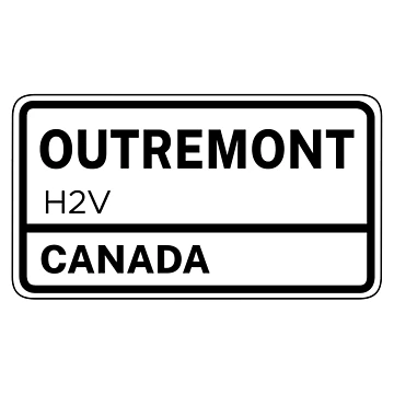Artwork thumbnail, Outremont H2V Zip Code by Rajadrone