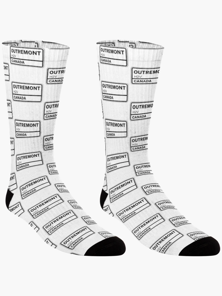Thumbnail 3 of 5, Socks, Outremont H2V Zip Code designed and sold by Rajadrone.