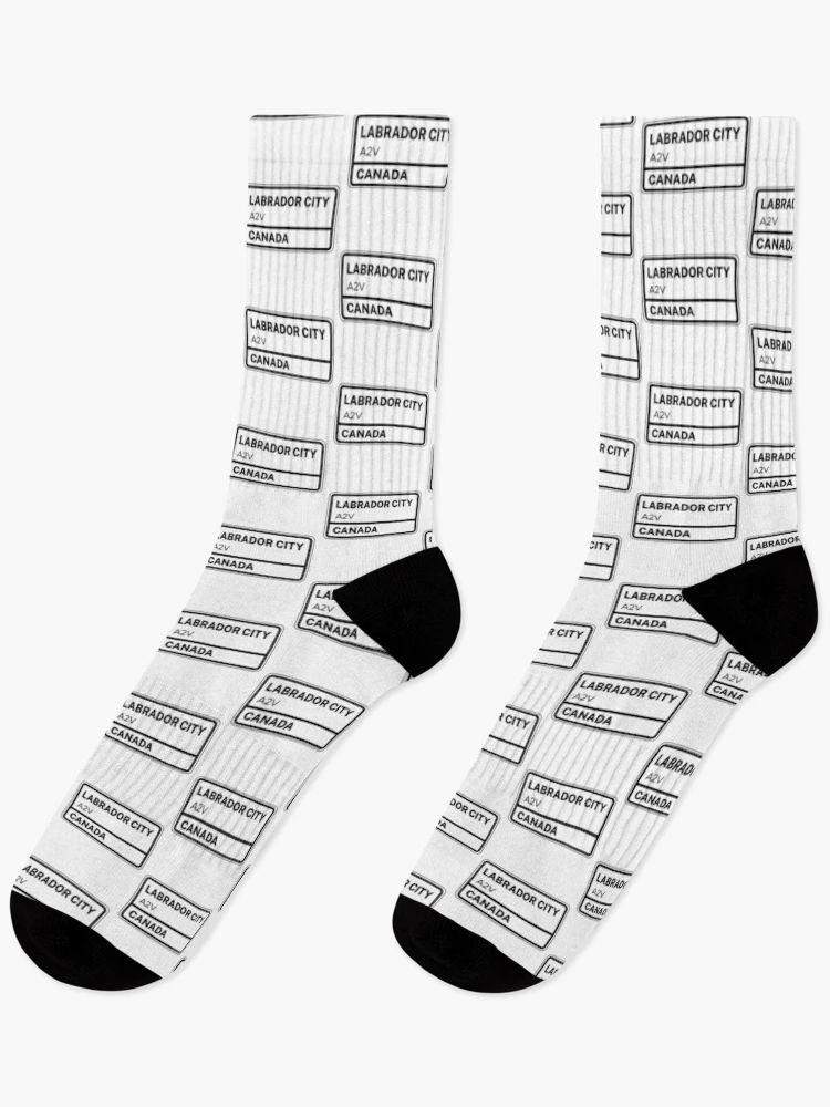 Thumbnail 1 of 5, Socks, Labrador City A2V Zip Code designed and sold by Rajadrone.