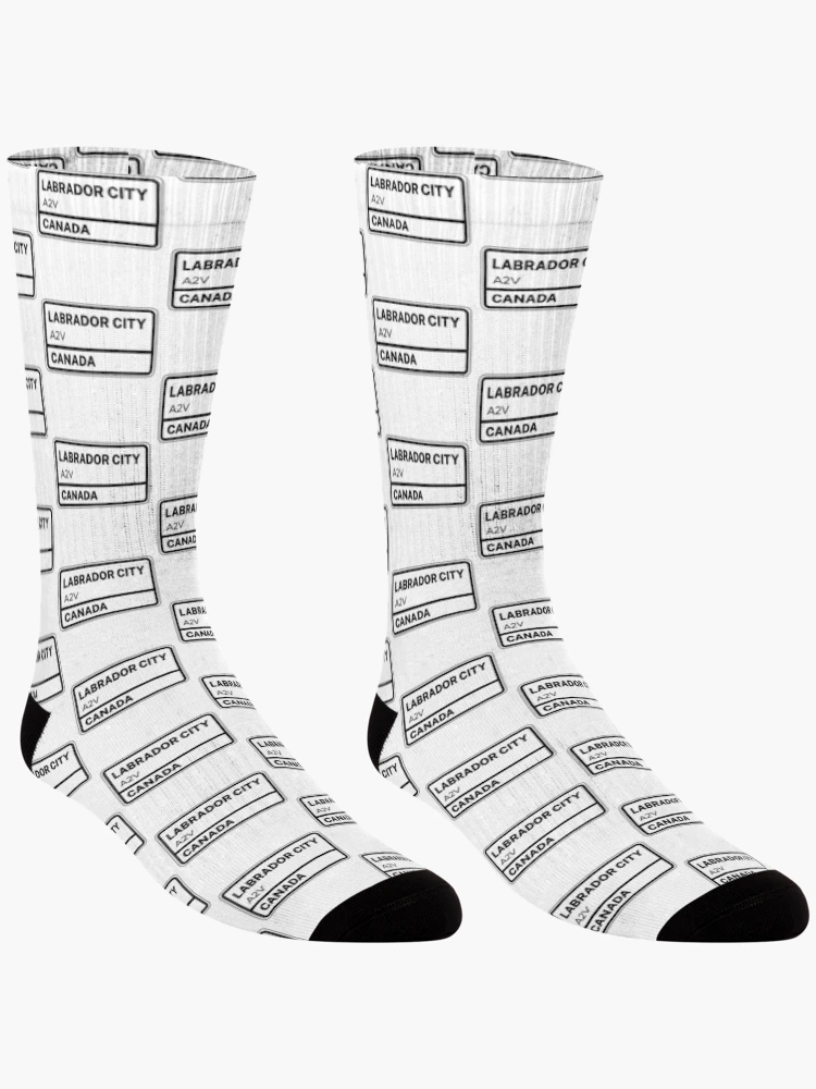 Thumbnail 3 of 5, Socks, Labrador City A2V Zip Code designed and sold by Rajadrone.