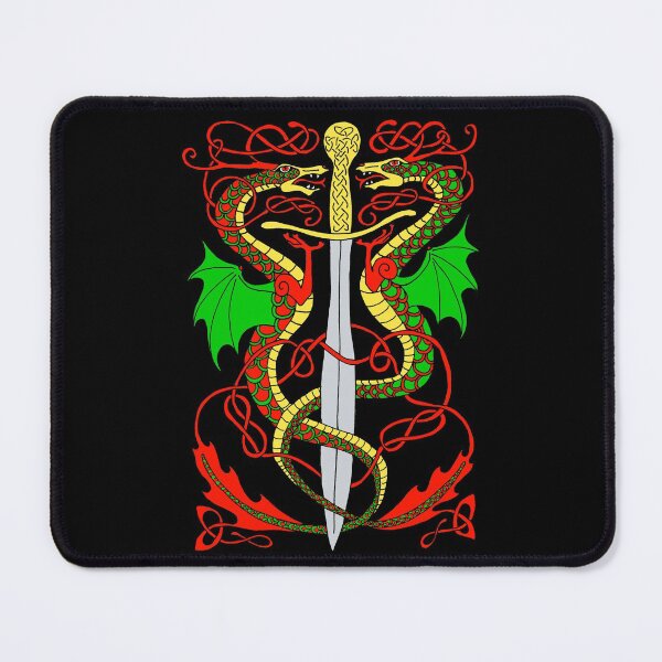 Item preview, Celtic Sword and Dragons designed and sold by ingridthecrafty.