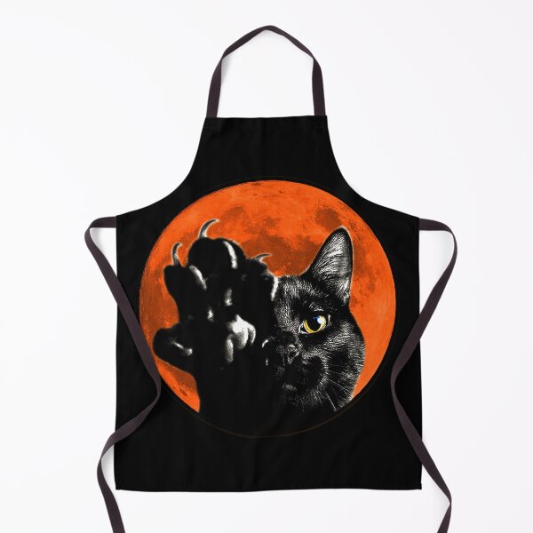 Item preview, Black Cat Harvest Moon designed and sold by YouAreHereArt.