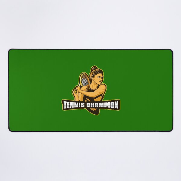 Tennis Champion - Female Tennis Player Desk Mat