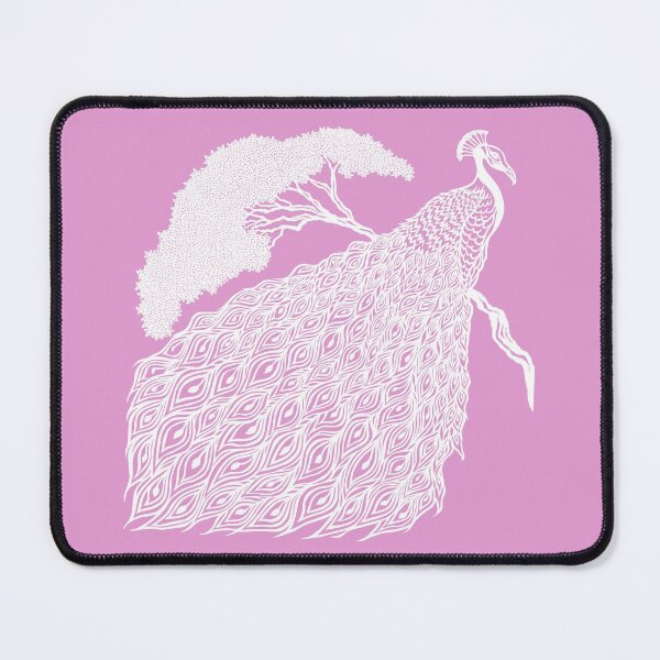 Item preview, Peacock on Branch | Bird Design designed and sold by Monochromatics by Corie Mae Dark.
