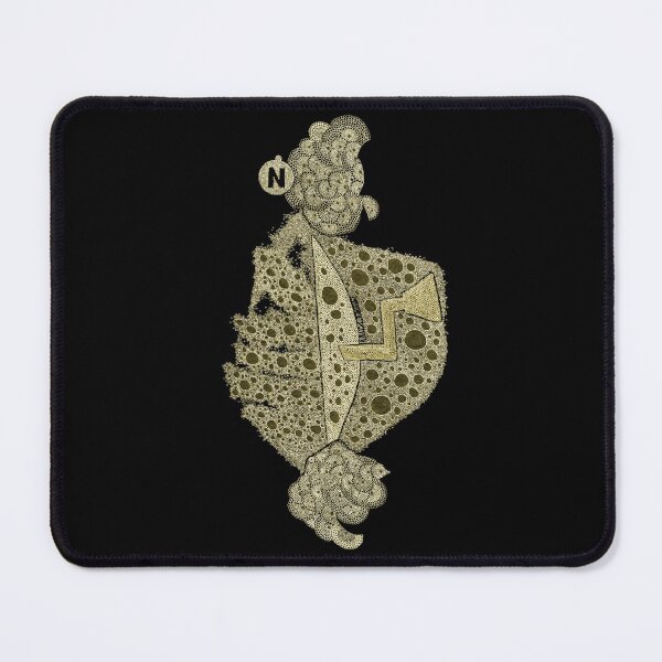 Item preview, Carrickalinga Map 1 Midnight Gold designed and sold by TripodDogShop.