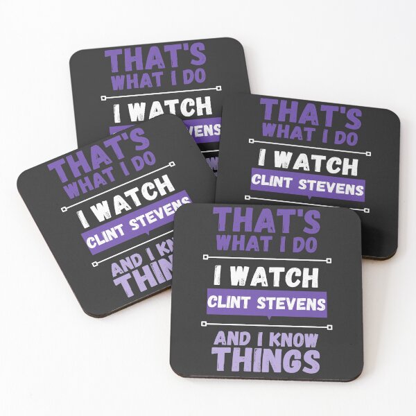 Item preview, Clint Stevens and I know things funny gag streamer designed and sold by LAST WEEK'S STOLEN AESTHETICS.
