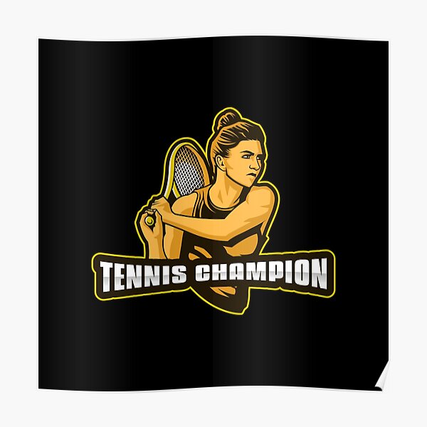 Tennis Champion - Female Tennis Player Poster
