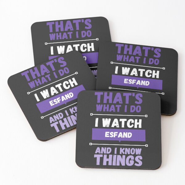 Item preview, Esfand and I know things funny gag streamer designed and sold by LAST WEEK'S STOLEN AESTHETICS.