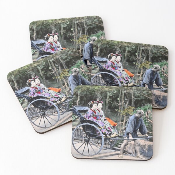 Item preview, 1870 Geisha Girls traveling in Rickshaw designed and sold by retrophotoworks.