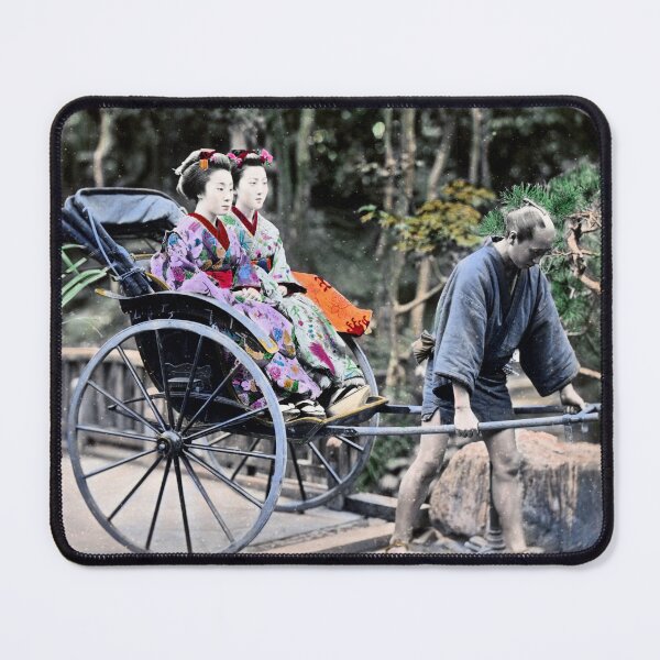 Item preview, 1870 Geisha Girls traveling in Rickshaw designed and sold by retrophotoworks.