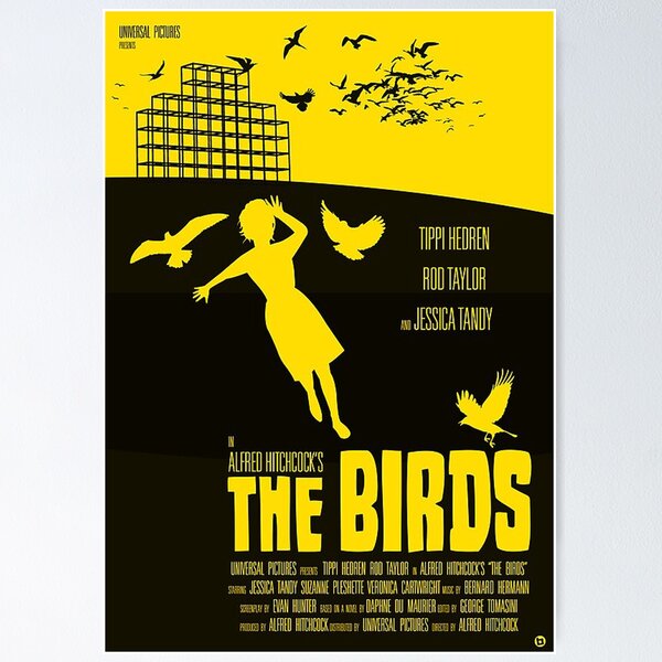 Item preview, /The Birds Poster poster designed and sold by erickshepherds.