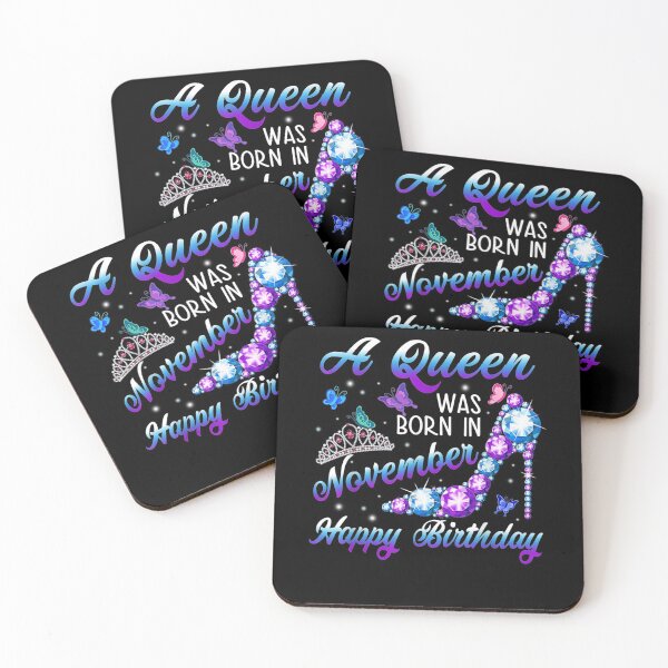 Item preview, Birthday A Queen Was Born In November Happy Birthday  designed and sold by bar0zysbertha.