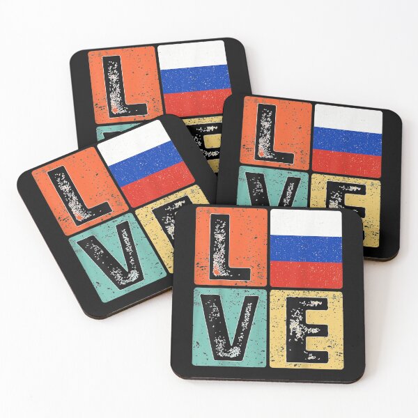 Item preview, Vintage Retro I Love Russia Flag For Russian Pride Gift  designed and sold by bar0zysbertha.
