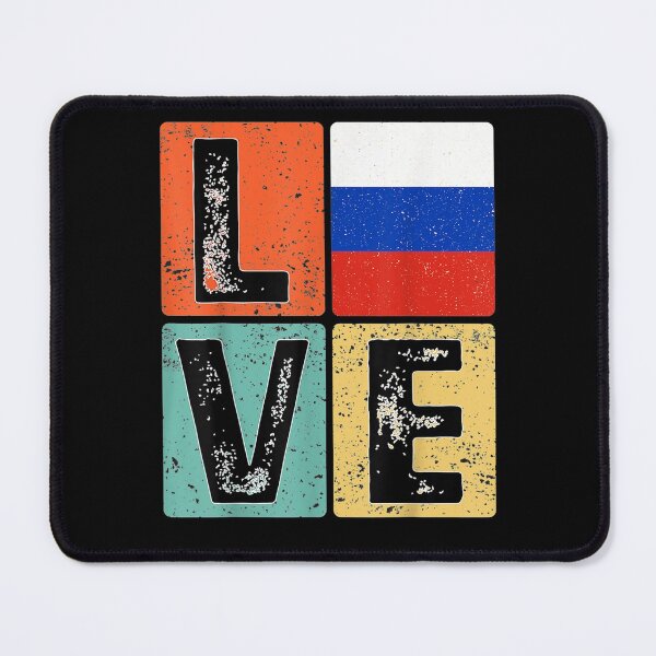 Item preview, Vintage Retro I Love Russia Flag For Russian Pride Gift designed and sold by bar0zysbertha.