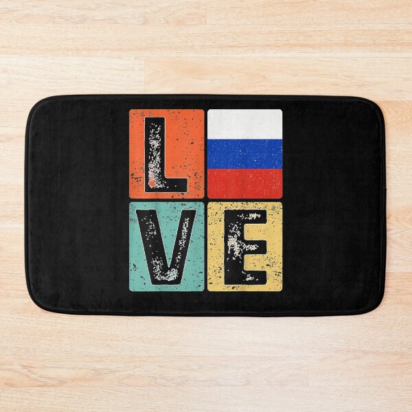 Item preview, Vintage Retro I Love Russia Flag For Russian Pride Gift  designed and sold by bar0zysbertha.