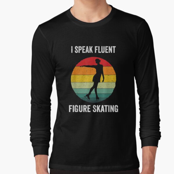 Item preview, I Speak Fluent Figure Skating Vintage Skate Ice Gift  designed and sold by valeriegewhbo.