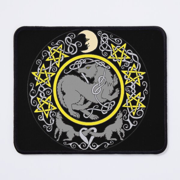 Item preview, Wolf Star Mandala designed and sold by ingridthecrafty.