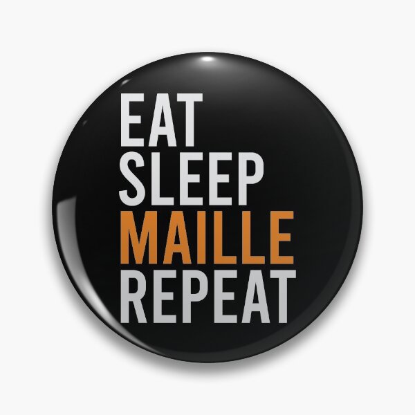 Item preview, Eat Sleep Maille Repeat designed and sold by Tanya Mihe.