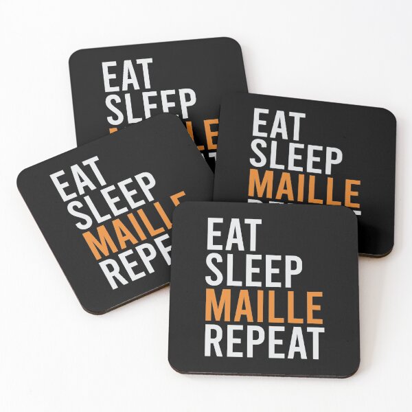 Item preview, Eat Sleep Maille Repeat designed and sold by Tanya Mihe.