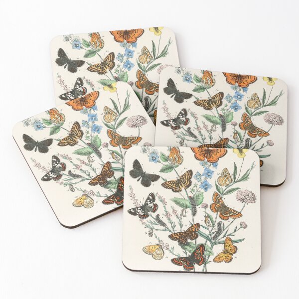 Item preview, vintage butterfly collage designed and sold by azaleae.