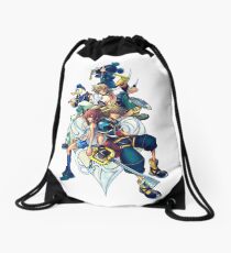 Kingdom Hearts 2 - Characters cover Drawstring Bag