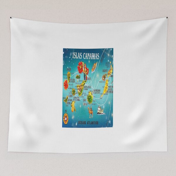 Item preview, Canary Islands map designed and sold by Artepoleras123.