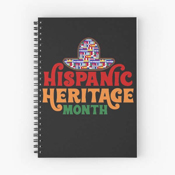 Item preview, Hispanic Heritage Month Latino Countries Flags Sombrero Typography designed and sold by AweSoMe Shirts.