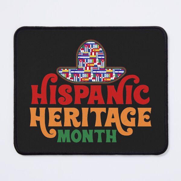 Item preview, Hispanic Heritage Month Latino Countries Flags Sombrero Typography designed and sold by AweSoMe Shirts.