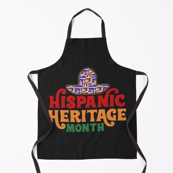 Item preview, Hispanic Heritage Month Latino Countries Flags Sombrero Typography designed and sold by AweSoMe Shirts.