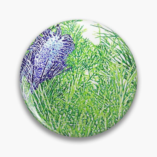 Item preview, Green and Blue Grevillea designed and sold by TripodDogShop.