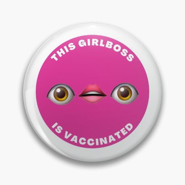 Item preview, Vaccinated Girl Boss eye sticker designed and sold by izzymagsdesigns.
