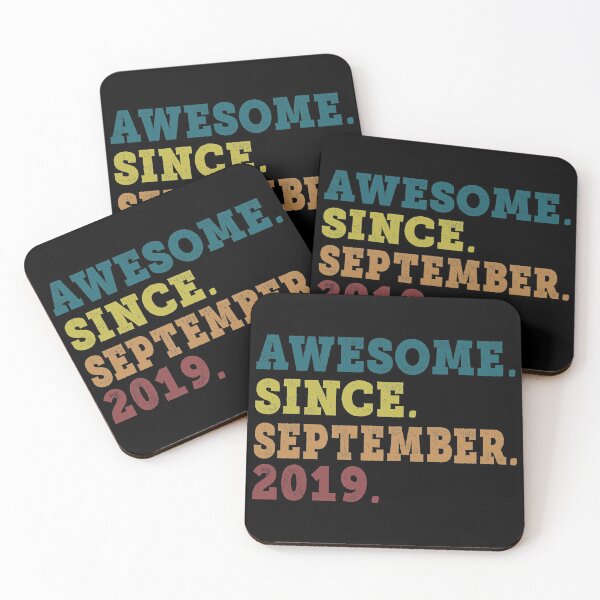 Item preview, Awesome Since September 2019 Retro Vintage 2nd Birthday Gift designed and sold by designbychow.