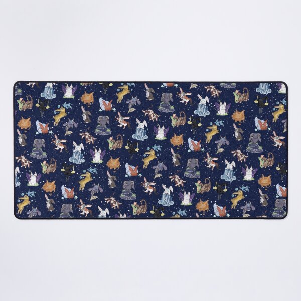 Zodiac Bunnies Desk Mat