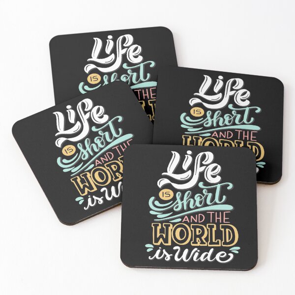 Item preview, life short and the world is wide designed and sold by designsmaster99.