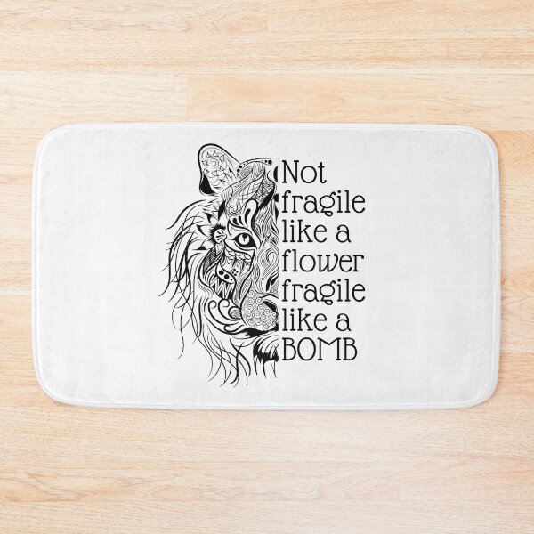 Item preview, Not fragile like a flower fragile like a bomb, Mandala tiger face designed and sold by Auntieck.
