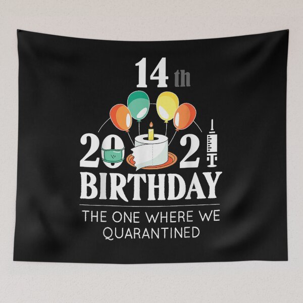 Item preview, 14th Birthday Quarantined 2021 Funny Happy Bday Gift  designed and sold by bar0zysbertha.